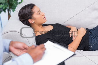 Woman at therapy