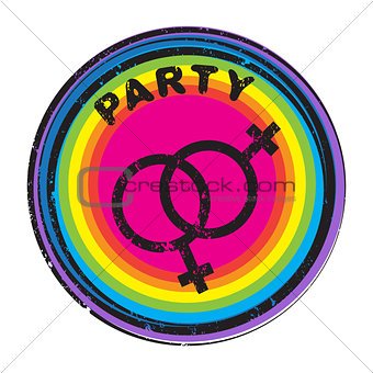 queer party stamp