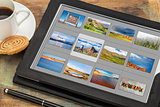 Colorado  pictures on digital tablet