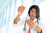 Indian female scientific researcher 