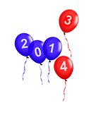 New Year party balloon holiday decoration