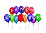 Happy New Year Party Balloons