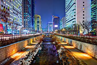 Cheonggyecheon in Seoul