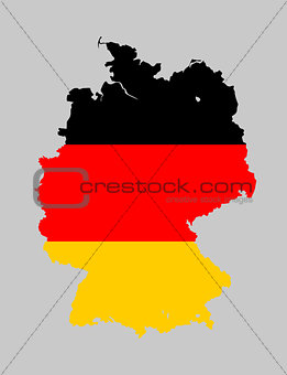 Germany flag map