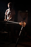 Person Holding Hot Glass Art