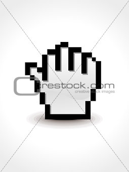 abstract hold hand cursor