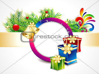 abstract christmas background with girfts