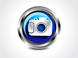 abstract glossy camera button