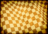 Checkered flag on paper texture