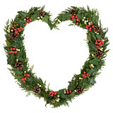 Christmas Heart Wreath