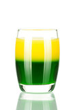 Shot cocktail collection: Green and Gold