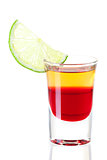 Shot cocktail collection: Red Tequila