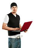 Young Man With Laptop
