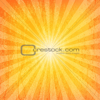 Sun Sunburst Grunge Pattern