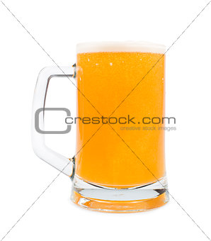 Mug filled with beer