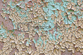 Abstract peeling paint background