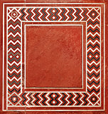 Frame in the Indian style from natural stone