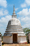 Small white stupa temple, Sri Lanka