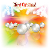 Abstract Christmas background with decorations