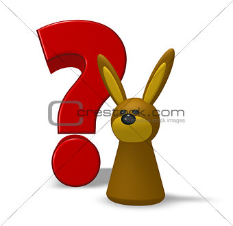 rabbit and question mark