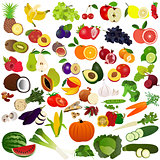 Set fruits and vegies