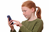 Girl with smartphone