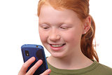 Girl with smartphone