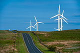 coal clough wind farm burnley, lancashire, england, uk