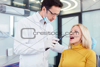 In a dental clinic