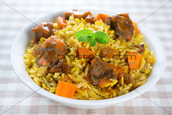 Arabic mutton rice.