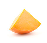 Piece of orange cheese