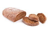 Brown bread with slices