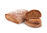 Brown bread with slices
