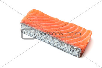 Fresh salmon piece
