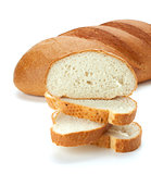Sliced loaf bread. Closeup