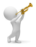 3d small people - trumpet