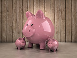 Piggy bank background