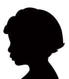 head silhouette, vector