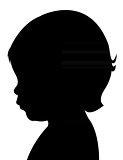 head silhouette, vector