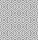 Hexagons texture. Seamless geometric pattern. 