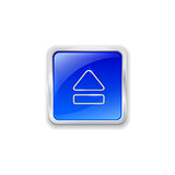 Eject icon on blue button