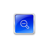 Zoom out icon on blue button