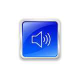 Speaker icon on blue button