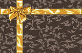 gold gift bow