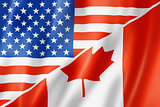 USA and Canada flag