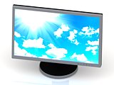Computer monitor with the image