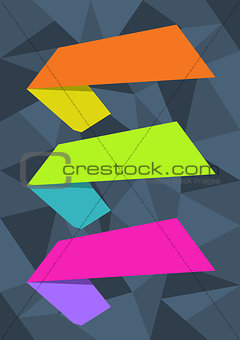 Vector design elements on abstract background 