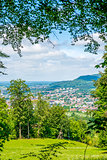 Panoramic view to a city in Germany