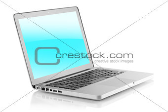 Laptop with glossy screen