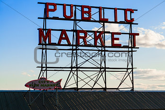 Seattle Public Market Sign